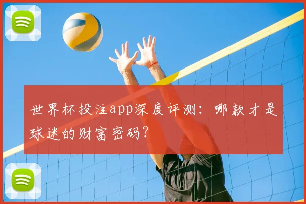 世界杯投注app深度评测：哪款才是球迷的财富密码？