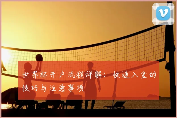 世界杯开户流程详解:快速入金的技巧与注意事项